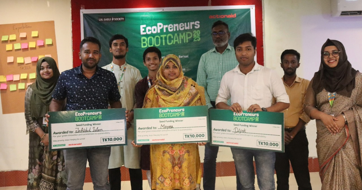 EcoPreneurs Bootcamp-2025 held in Barishal to foster environmentally friendly entrepreneurs.